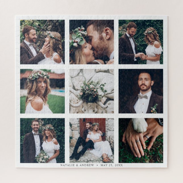 Custom Collage 9 Wedding Foto Square (Vertikal)