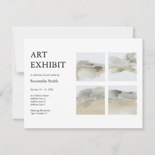 Custom Collage Art Exhibition Postcard Postkarte