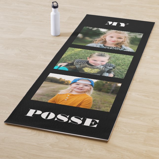 Custom Collage Foto Black My Posse Yogamatte (Beispiel)