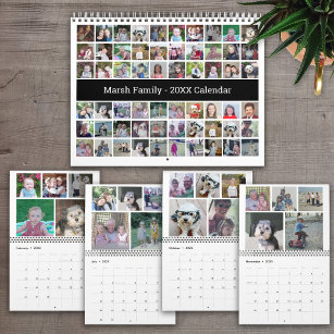 Custom Collage Modern Family - 60 Foto 2024 Kalender