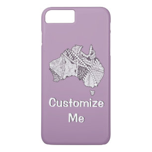 Custom Color Australia Karte iPhone 8 Plus/7 Plus Hülle