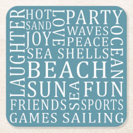 Custom Color Beach House Untersetzer