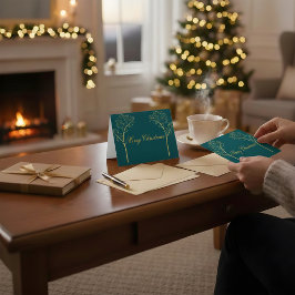 Custom Color Christmas Card Dankeskarte