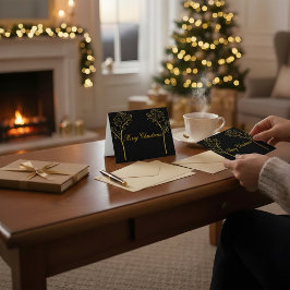 Custom Color Christmas Card Dankeskarte