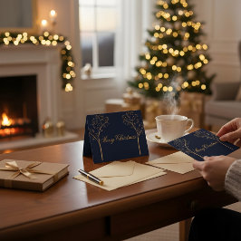 Custom Color Christmas Card Dankeskarte