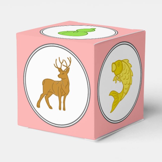 Custom Color Fish Prawn Crab Dice Game Neu Geschenkschachtel (Rückseite)