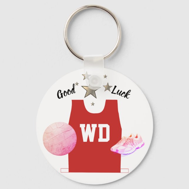 Custom Color Netball Bib Schlüsselanhänger (Vorderseite)