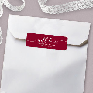 Custom Color Relax Script With Love Wedding Favor