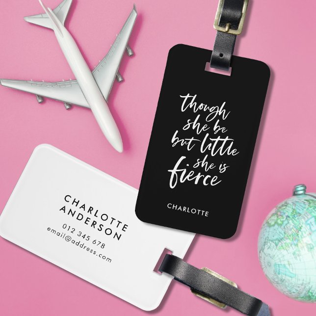 Custom Color Script Klein aber fierce Shakespeare Gepäckanhänger (Von Creator hochgeladen)