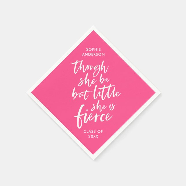 Custom Color Script Klein aber fierce Shakespeare Serviette (Ecke)