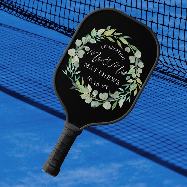 Custom Color Wedding Greenerity Black Pickleball Schläger (Von Creator hochgeladen)