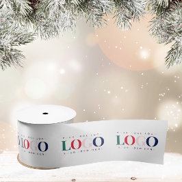 Custom Colorate Rectangle Logo Company Satinband