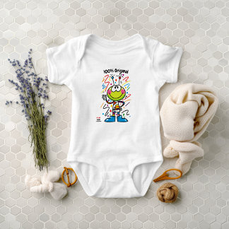 Custom Colorful Alien Emoji Kinderspiel Baby Strampler