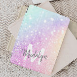 Custom Colorful Glitzer Iridescent Elegante iPad Mini Hülle<br><div class="desc">Dieses farbenfrohe,  bunt gestylte Glitzer-Muster lässt sich einfach mit Ihrem individuelle Name und/oder Monogramm personalisieren.</div>