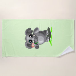 Custom Colors Beach Handtuch mit kleinen Elefanten