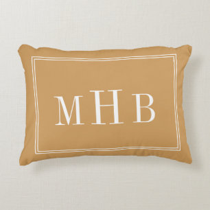 Custom Colors Classic Monogram Zierkissen