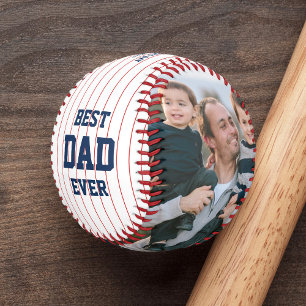 Custom Colors Stripes Best Vater Vatertag Foto Baseball