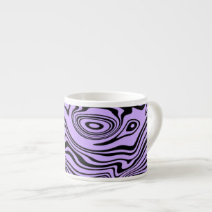 Custom Colors Waves Espresso Cup - Lila Espressotasse