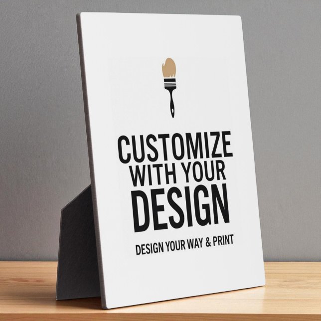 Custom Company Branded Personalized Minimalist  Fotoplatte (Von Creator hochgeladen)