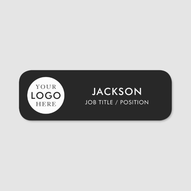 Custom Company Business Logo Employee Staff Namensschild (Vorderseite)