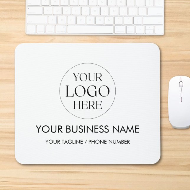 Custom Company Business Logo Promotional Modern Mousepad (In situ)