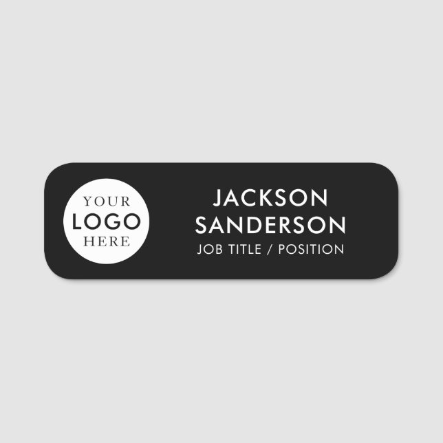 Custom Company Business Logo Staff Employee Namensschild (Vorderseite)