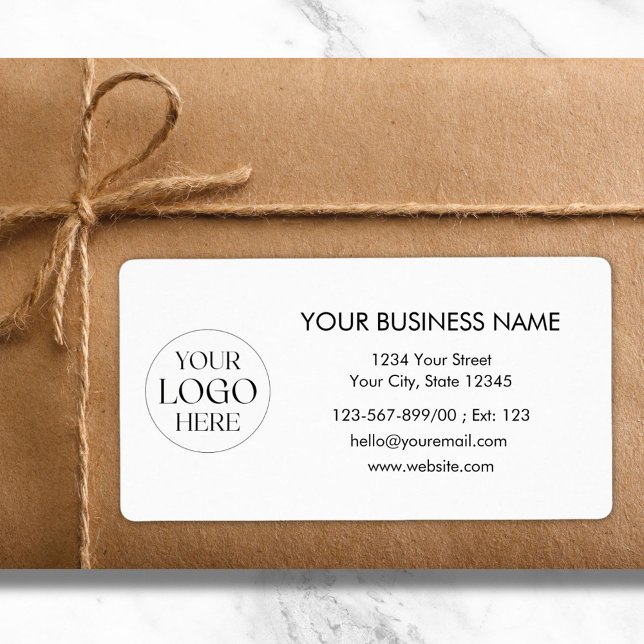 Custom Company Logo Business Shipping Address (In situ)