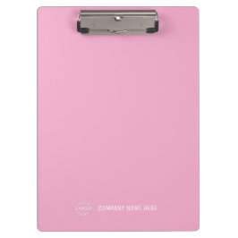 Custom Company Logo Professional Office Light Pink Klemmbrett