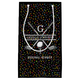Custom Confetti Golf Monogram Design Kleine Geschenktüte