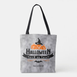 Custom Cool Black Halloween Trick oder Treat Pumpk Tasche