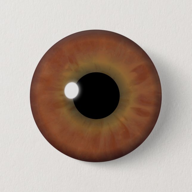 Custom Cool Brown Eye Iris Eyeball Round Buttons (Vorderseite)