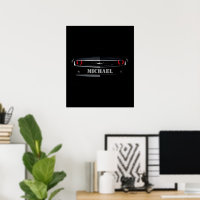 Custom Cool schwarz Chevy Camaro Ihr Name