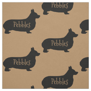 Custom Corgi Dog Fabric Stoff