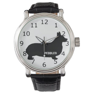 CUSTOM Corgi Dog Silhouette Armbanduhr