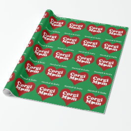 Custom Corgi Mama Weihnachten Geschenkpapier