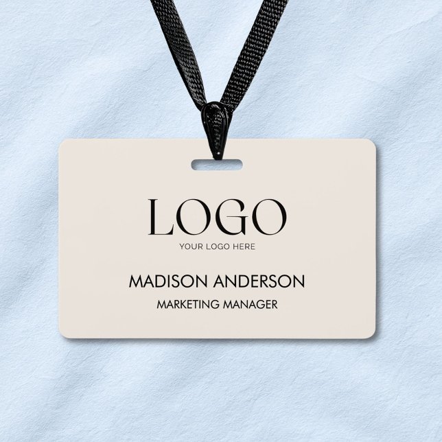 Custom Corporate Business Logo Modern ID Ausweis (In situ)