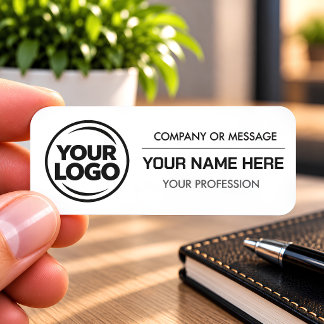 Custom Corporate Logo Printed Plastic Employee Namensschild