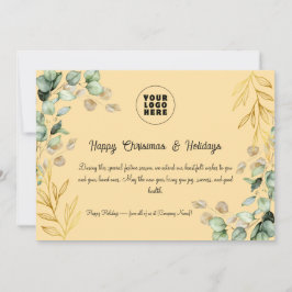 Custom Corporate Weihnachtskarte 2025 Feiertagskarte