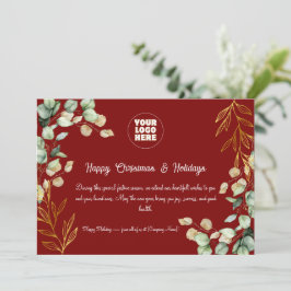 Custom Corporate Weihnachtskarte 2025 Feiertagskarte