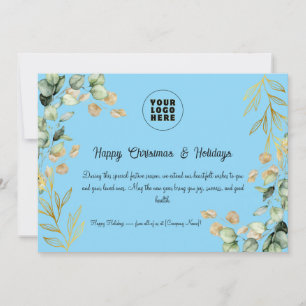 Custom Corporate Weihnachtskarte 2025 Feiertagskarte