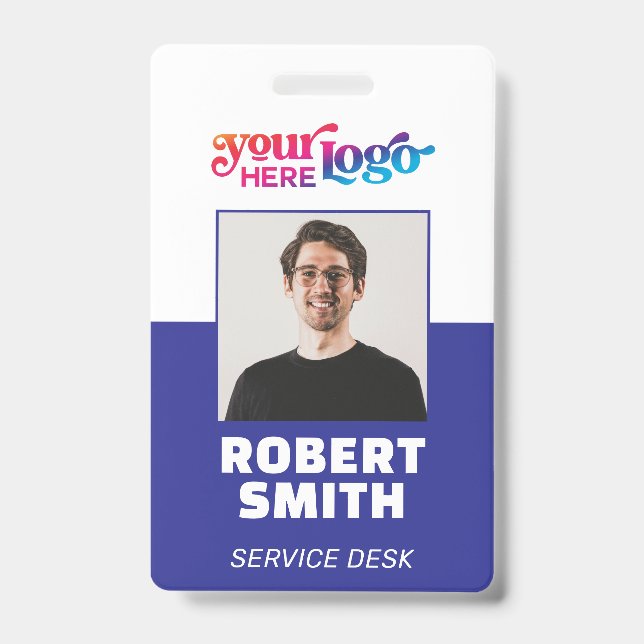 Custom CorporateBadge Employee/Event-ID mit Foto Ausweis (Vorderseite)