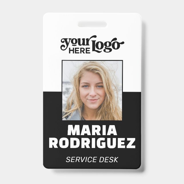 Custom CorporateBadge Employee/Event-ID mit Foto Ausweis (Vorderseite)