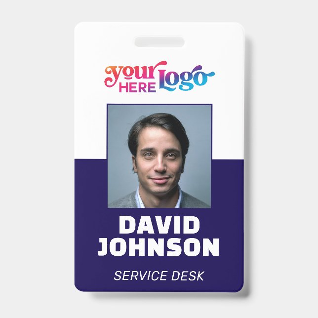 Custom CorporateBadge Employee/Event-ID mit Foto Ausweis (Vorderseite)