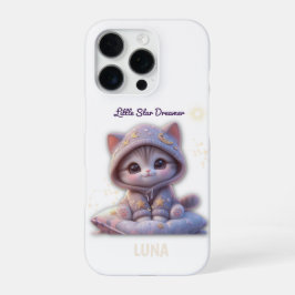Custom Cosmic Cat Phone Case – Personalized Space iPhone 16 Pro Hülle