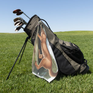 Custom Cougar Jagd Camping Deko Geschenke Golfhandtuch