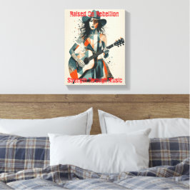 Custom Country Girl Gitarrist Art Inspiration Leinwanddruck