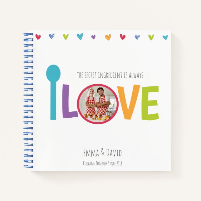 Custom Couple’s Recipe Journal (Devant)