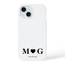 Custom Couples Monogram Heart Mark