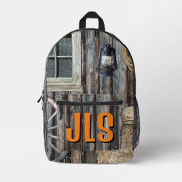 Custom Cowboy Barn Bedruckter Rucksack