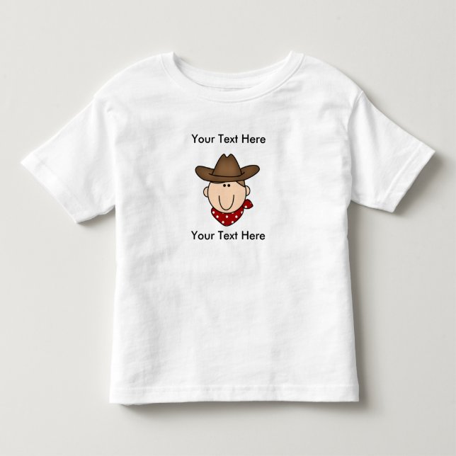 Custom Cowboy Brown T - Shirt (Vorderseite)